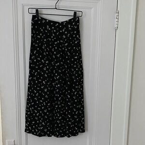 SEZANE Floral Midi Skirt
